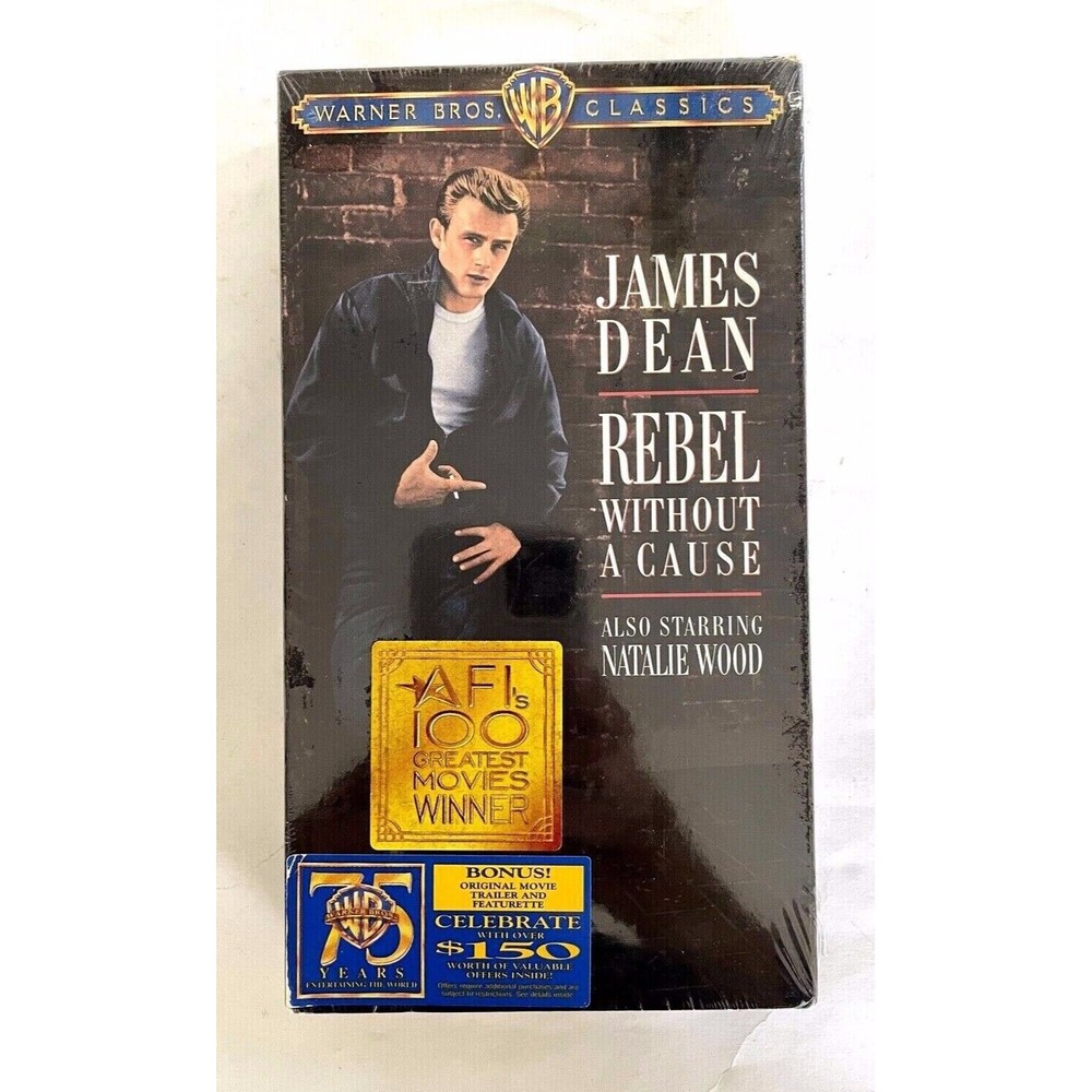 Rebel Without a Cause, James Dean VHS 1996 Warner Brothers Sealed
